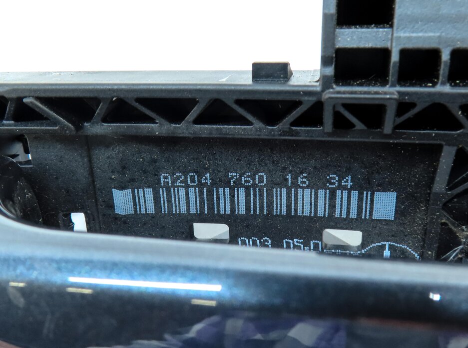 Thumbnail 6: 08-17 MERCEDES C E GL ML (W204 W212 W166 X166) RIGHT REAR DOOR HANDLE (GRAY)