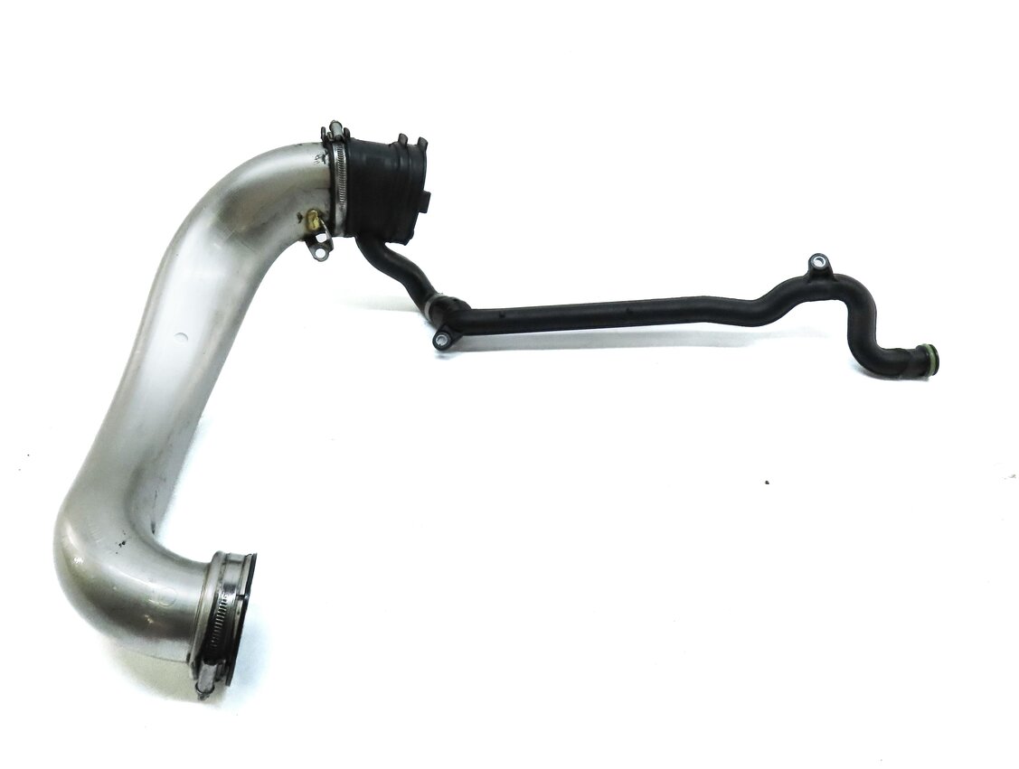 Thumbnail 3: 2013 MERCEDES GL450 X166 4.6L TURBO M278 ENGINE RIGHT AIR INTAKE HOSE PIPE SET 2
