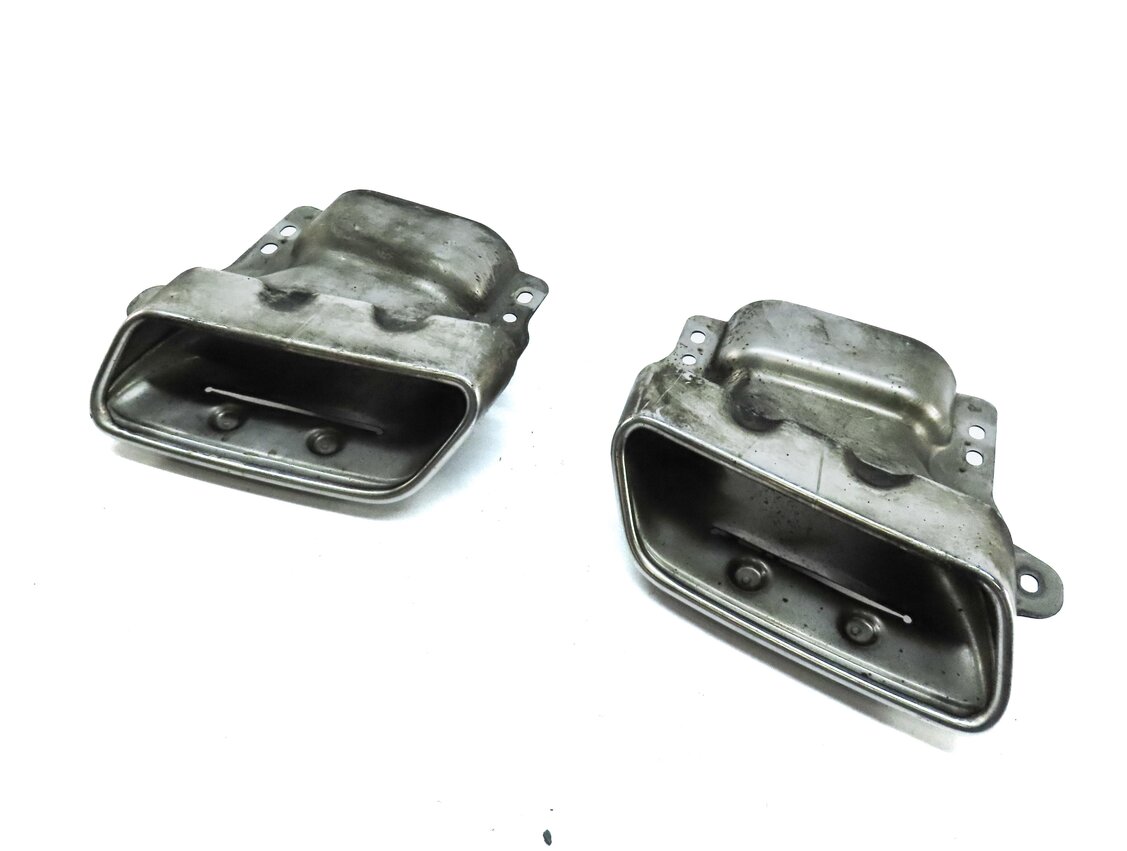 2013-2014 MERCEDES BENZ GL450 (X166) LEFT & RIGHT MUFFLER PIPE EXHAUST TIP SET-2