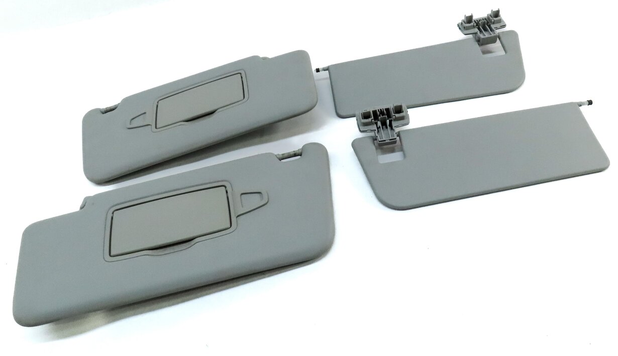Thumbnail 3: 2013-2019 MERCEDES GL350 GL450 GL550 GLS (W166 X166) FRONT SUNVISOR SET (GRAY)