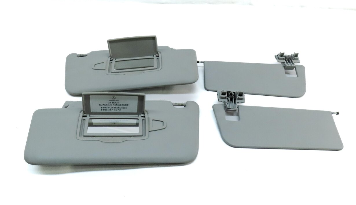 Thumbnail 4: 2013-2019 MERCEDES GL350 GL450 GL550 GLS (W166 X166) FRONT SUNVISOR SET (GRAY)