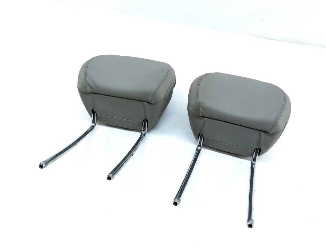12-14 MERCEDES ML GL (X166 W166) FRONT LEFT & RIGHT SEAT HEADREST SET 2 (GRAY)