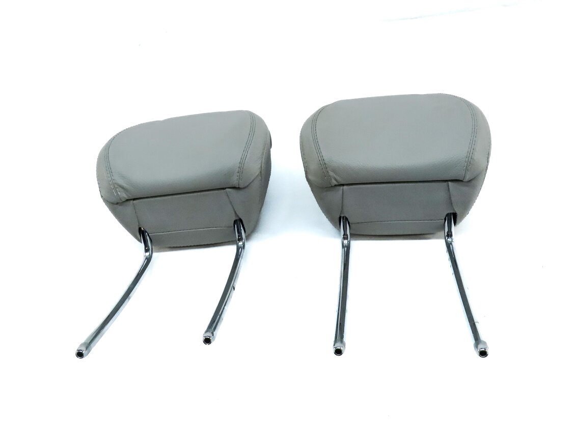 Thumbnail 2: 12-14 MERCEDES ML GL (X166 W166) FRONT LEFT & RIGHT SEAT HEADREST SET 2 (GRAY)