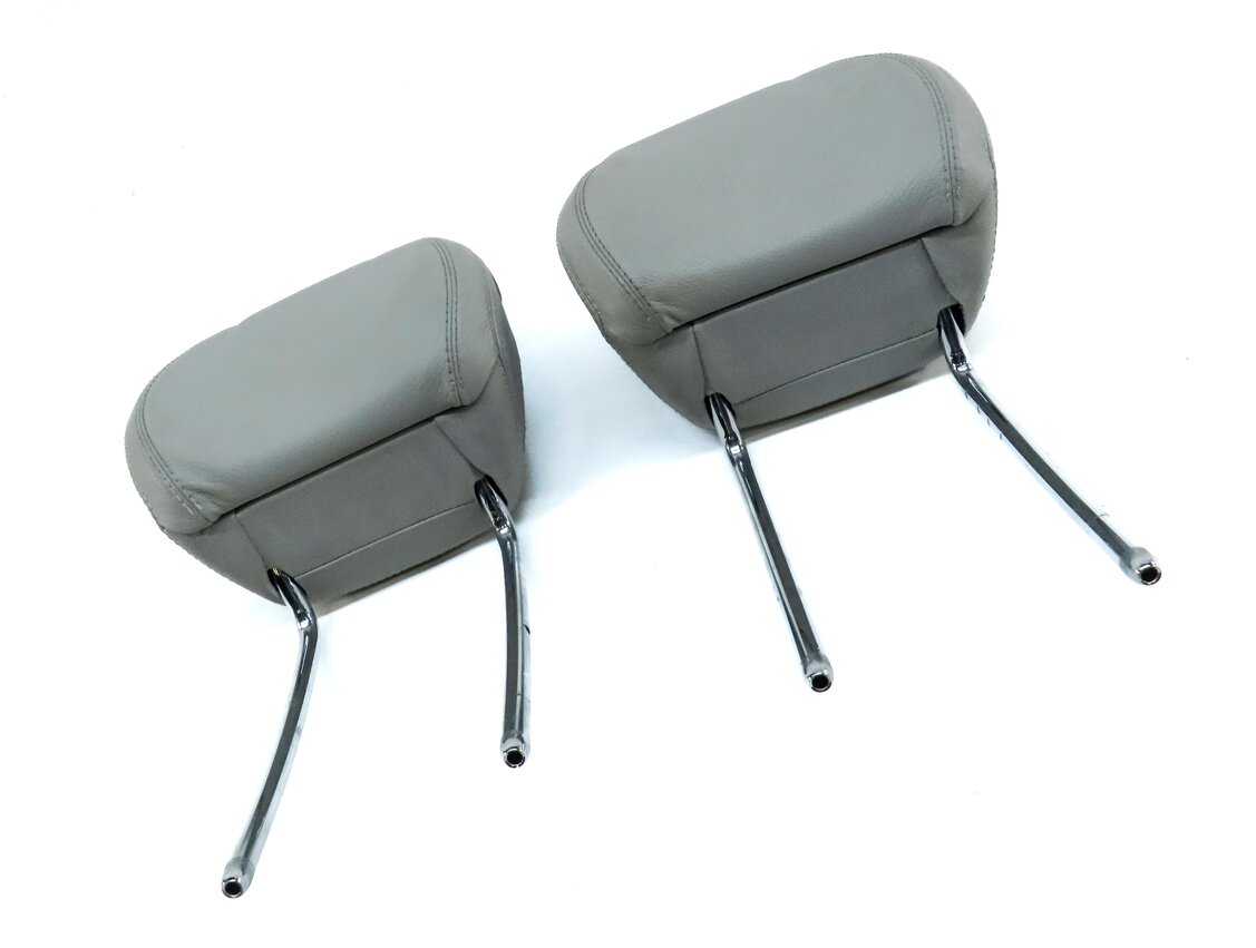 Thumbnail 3: 12-14 MERCEDES ML GL (X166 W166) FRONT LEFT & RIGHT SEAT HEADREST SET 2 (GRAY)