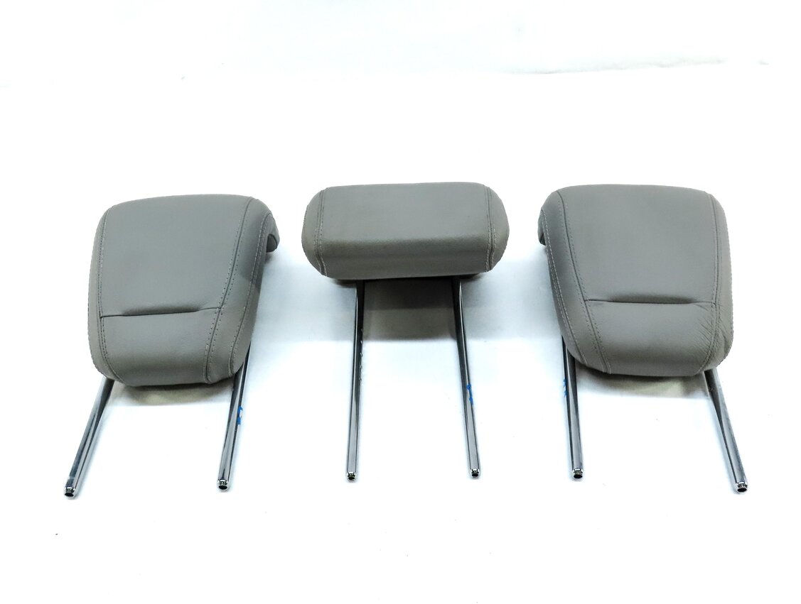 Thumbnail 2: 13-19 MERCEDES GL GLS X166 REAR 2ND ROW LEFT RIGHT CENTER SEAT HEADREST SET GRAY