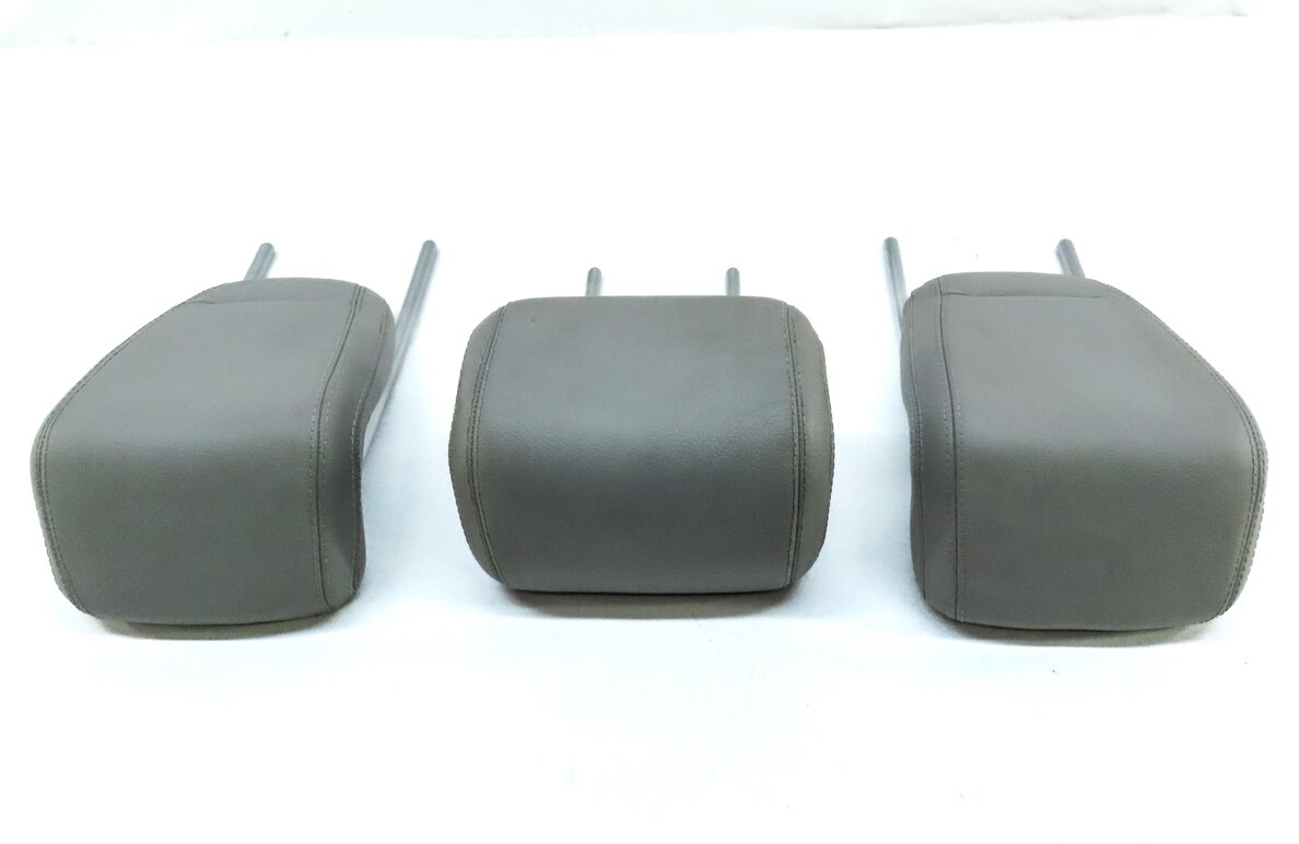Thumbnail 4: 13-19 MERCEDES GL GLS X166 REAR 2ND ROW LEFT RIGHT CENTER SEAT HEADREST SET GRAY