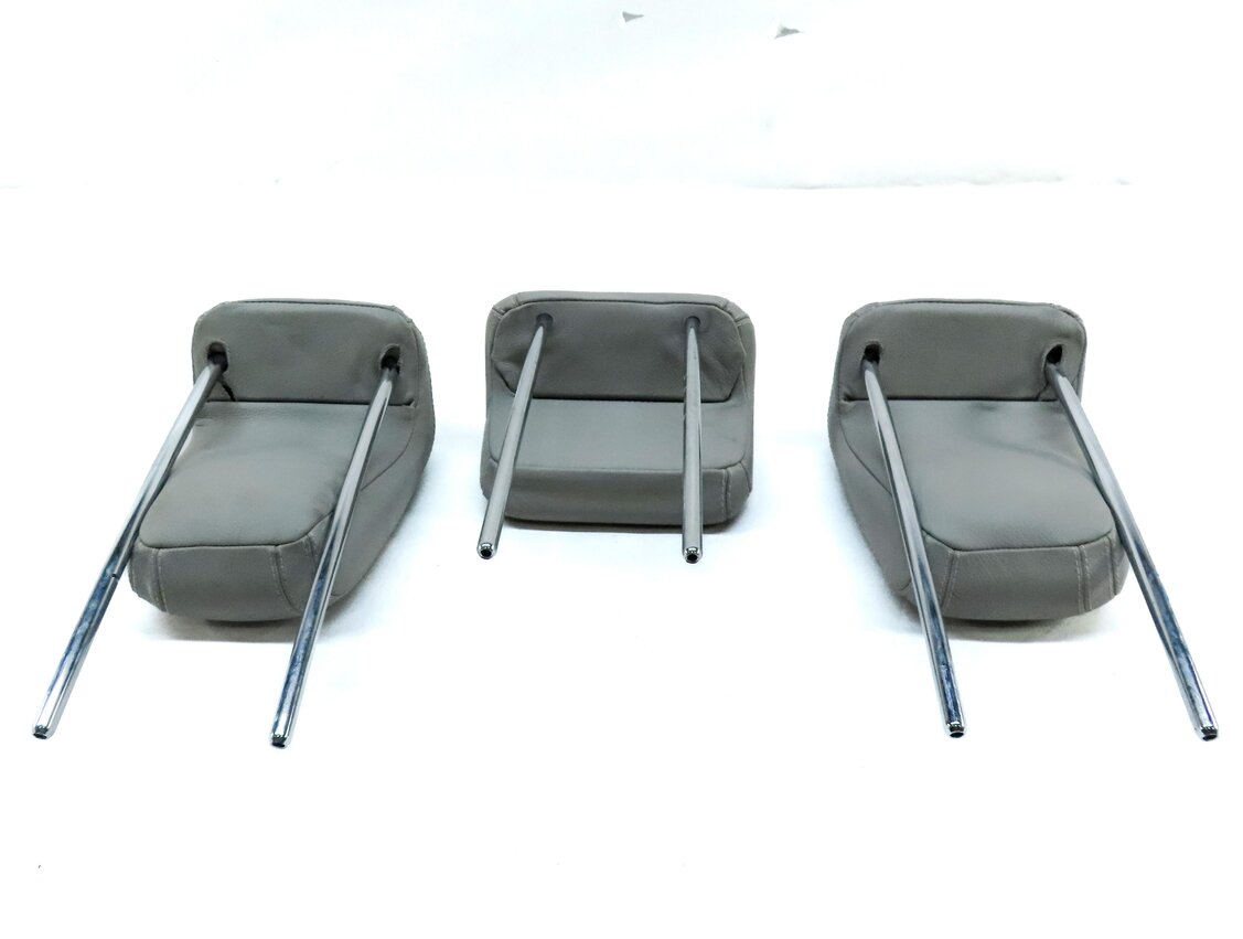 Thumbnail 6: 13-19 MERCEDES GL GLS X166 REAR 2ND ROW LEFT RIGHT CENTER SEAT HEADREST SET GRAY
