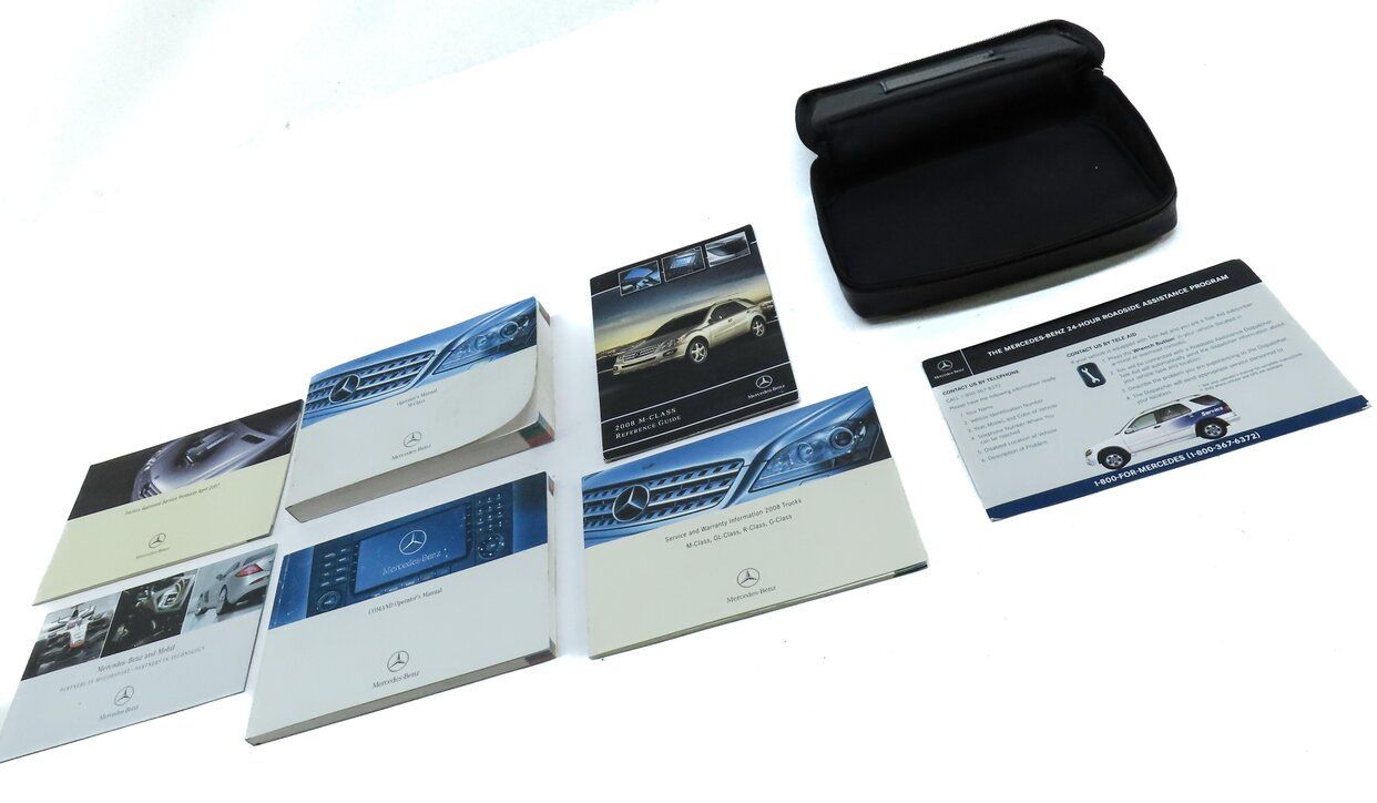 Thumbnail 3: 2008 ML CLASS (W164) 3.0L TURBO DIESEL TDI OWNERS MANUAL BOOKLET SET 8 & CASE