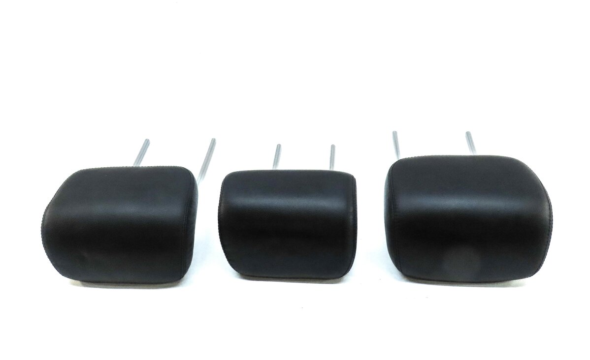 Thumbnail 4: 07-11 MERCEDES ML GL (W164 X164) REAR LEFT RIGHT & CENTER HEADREST SET3 (BLACK)