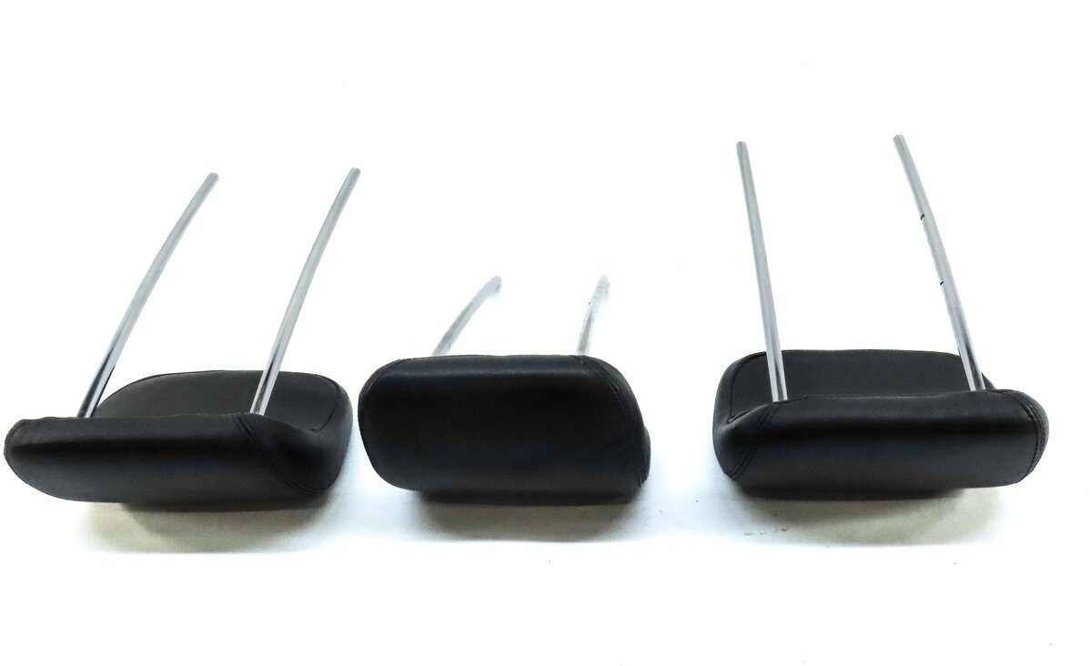 Thumbnail 5: 07-11 MERCEDES ML GL (W164 X164) REAR LEFT RIGHT & CENTER HEADREST SET3 (BLACK)