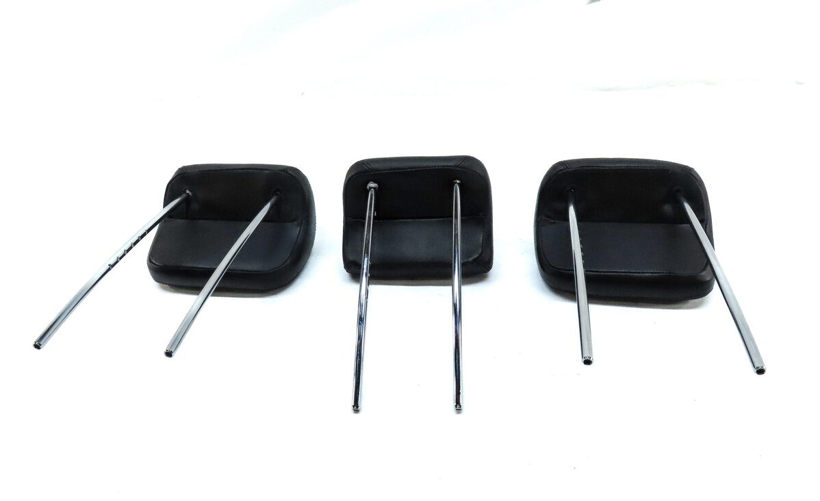 Thumbnail 6: 07-11 MERCEDES ML GL (W164 X164) REAR LEFT RIGHT & CENTER HEADREST SET3 (BLACK)