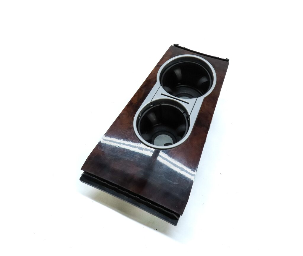 2008 MERCEDES ML CLASS (W164) FRONT CENTER CONSOLE CUPHOLDER WOOD BURRED WALNUT