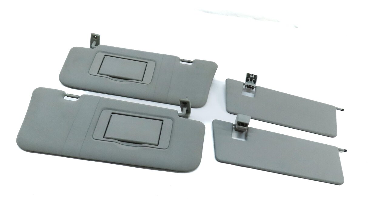 06-12 MERCEDES GL ML CLASS (W164 X164) FRONT LEFT & RIGHT SUNVISOR SET (GREY)