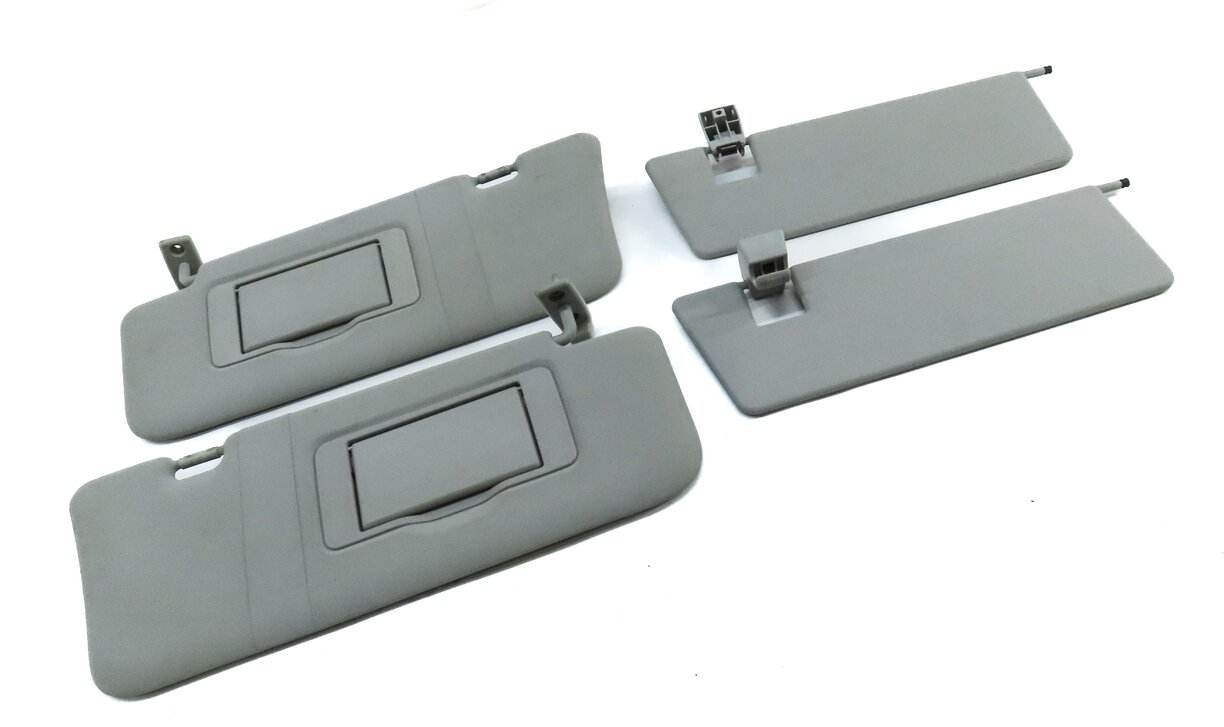 Thumbnail 3: 06-12 MERCEDES GL ML CLASS (W164 X164) FRONT LEFT & RIGHT SUNVISOR SET (GREY)
