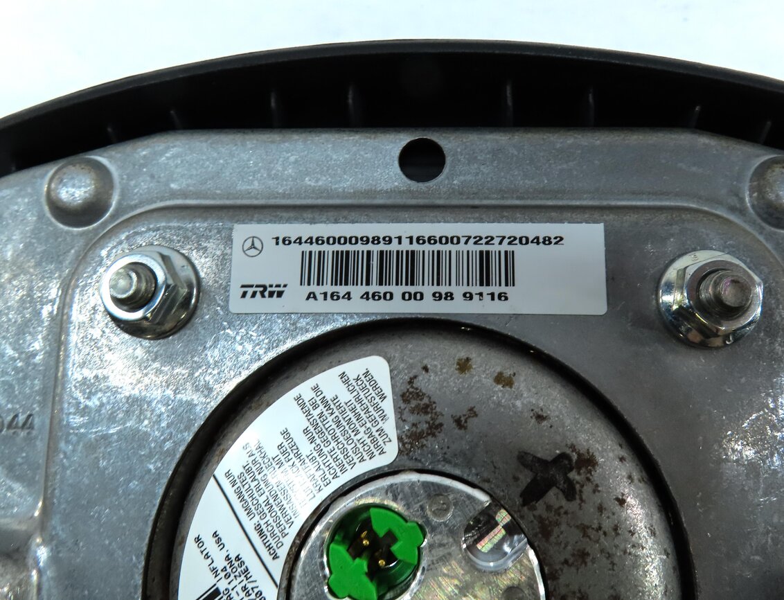 Thumbnail 6: 06-09 MERCEDES GL320 GL450 ML350 R350 (W164 X164) STEERING WHEEL AIRBAG (BLACK)