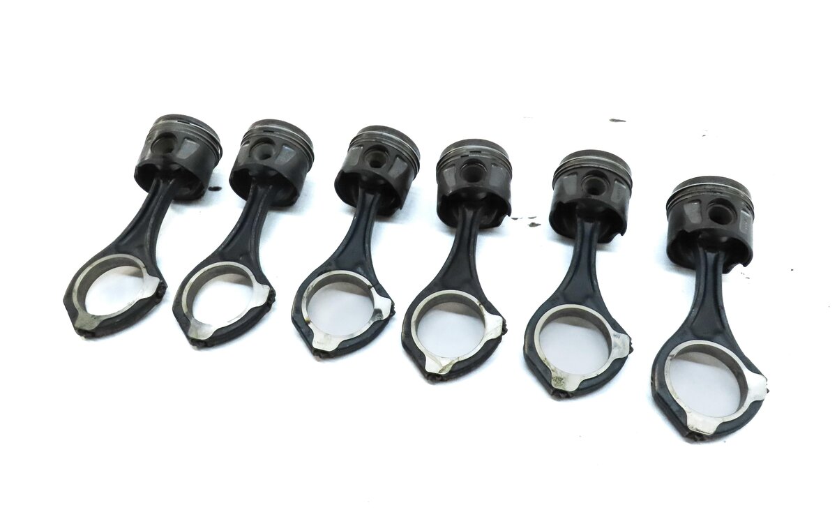 Thumbnail 4: 07-08 MERCEDES GL320 ML320 R320 (W164 X164) 3.0L OM642 DIESEL PISTON & ROD SET 6