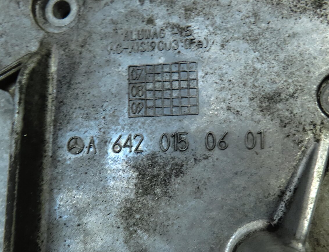 Thumbnail 7: 2007-2009 MERCEDES GL320 ML320 R320 (X164 W164) 3.0L OM642 DIESEL - TIMING COVER