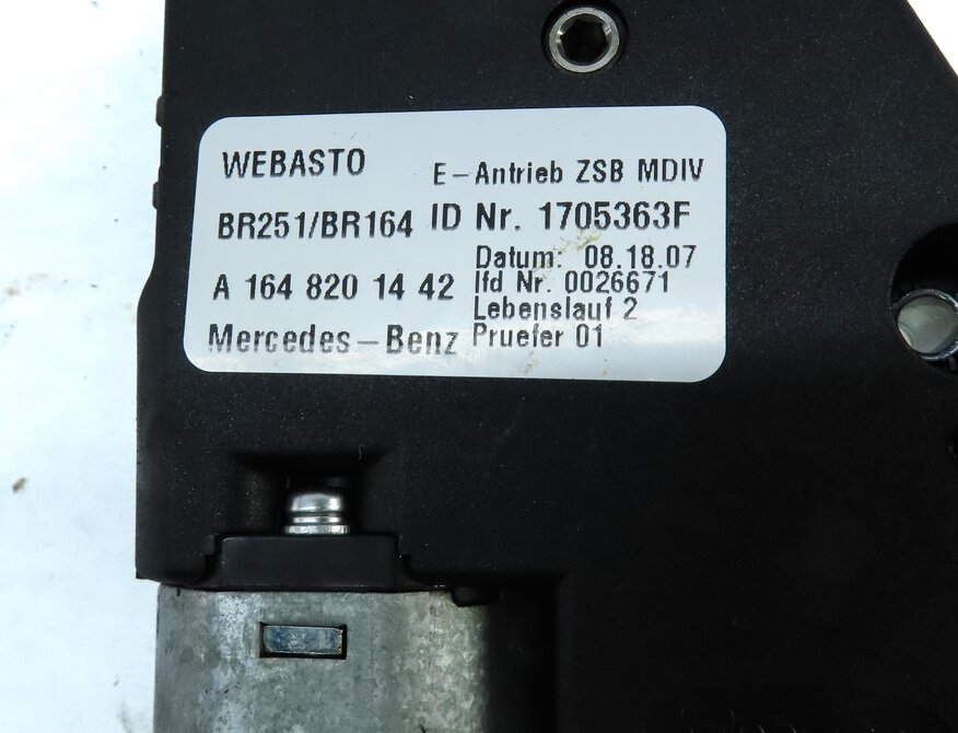 Thumbnail 6: 07-12 MERCEDES GL ML R CLASS (X164 W164 W251) POWER SUNROOF MOTOR SUN ROOF MOTOR