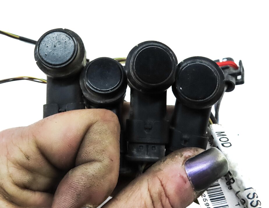 Thumbnail 6: 2010 RANGE ROVER SPORT (L320) FRONT PDC PARK SENSOR SET w/ HARNESS (BLACK)