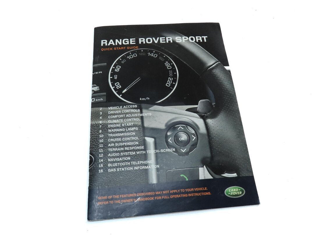 Thumbnail 5: 2010 RANGE ROVER SPORT (L320) OWNERS MANUAL BOOK BOOKLET GUIDE SET w/ CASE