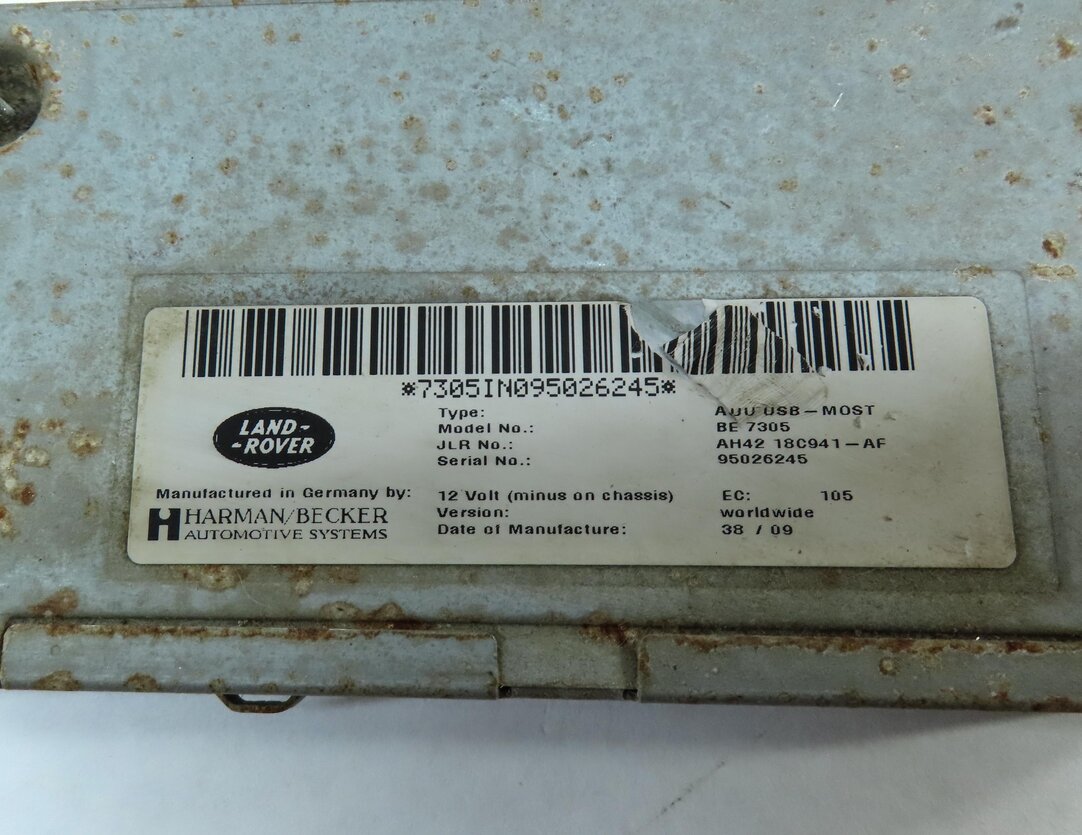 Thumbnail 4: 10-14 LAND ROVER LR4 - RANGE ROVER SPORT (L320 L322) USB i-POD INTERFACE MODULE