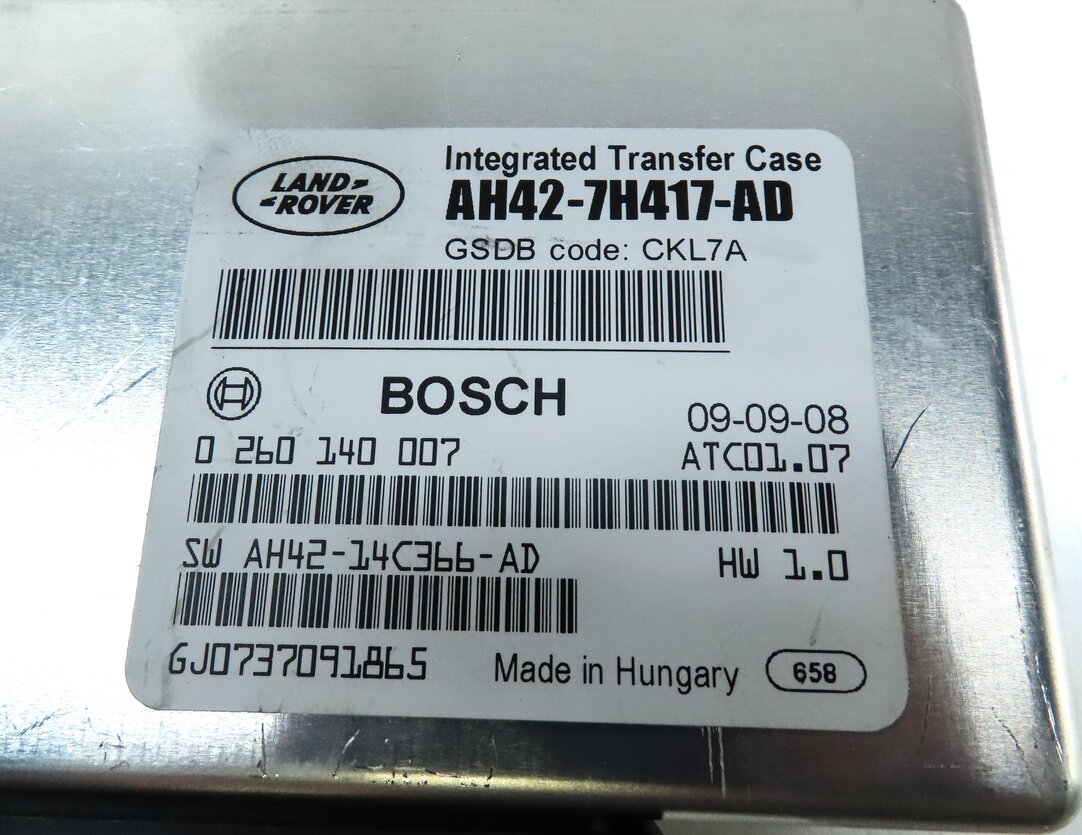 Thumbnail 4: 10-13 LAND ROVER LR4 RANGE ROVER SPORT (L320 L322) TRANSFER CASE CONTROL MODULE