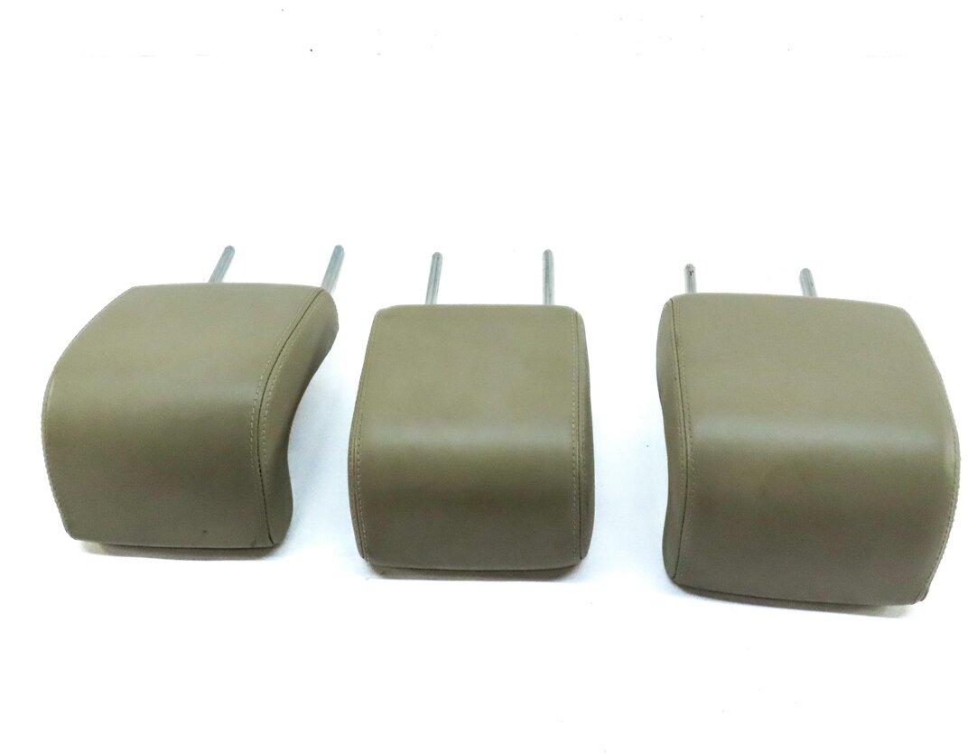 Thumbnail 4: 2009-2010 REAR LEFT CENTER RIGHT SEAT HEADREST HEAD REST SET-3 (ALMOND LEATHER)