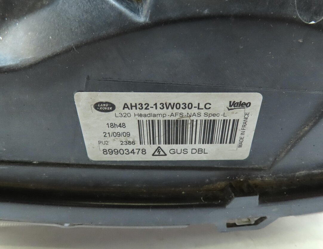 Thumbnail 7: 2010-2011 RANGE ROVER SPORT (L320) LEFT DRIVER HID ADAPTIVE XENON HEADLIGHT LAMP