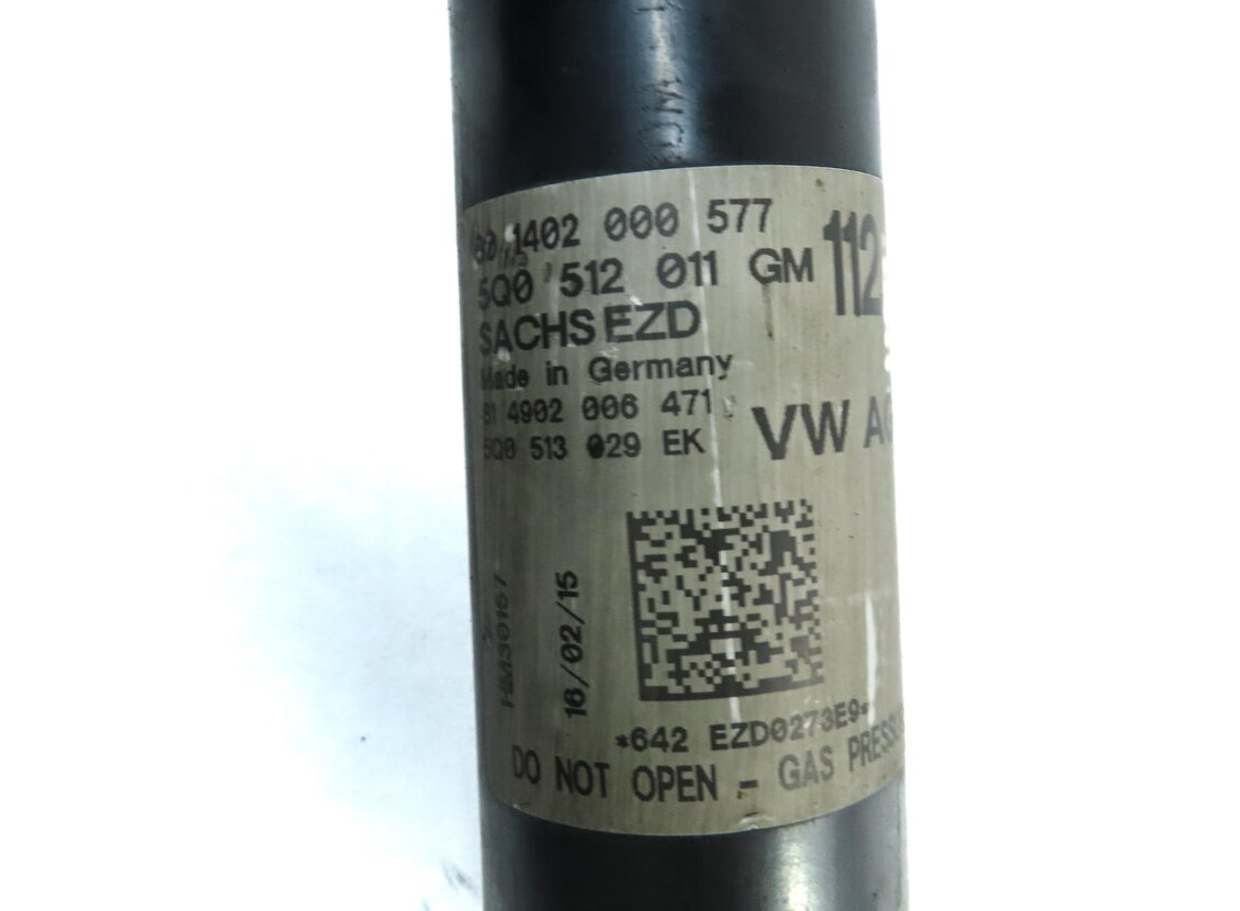 Thumbnail 7: 2015 AUDI A3 (8V) REAR LEFT & RIGHT SUSPENSION SHOCK STRUT SET 2 5Q0512011GM