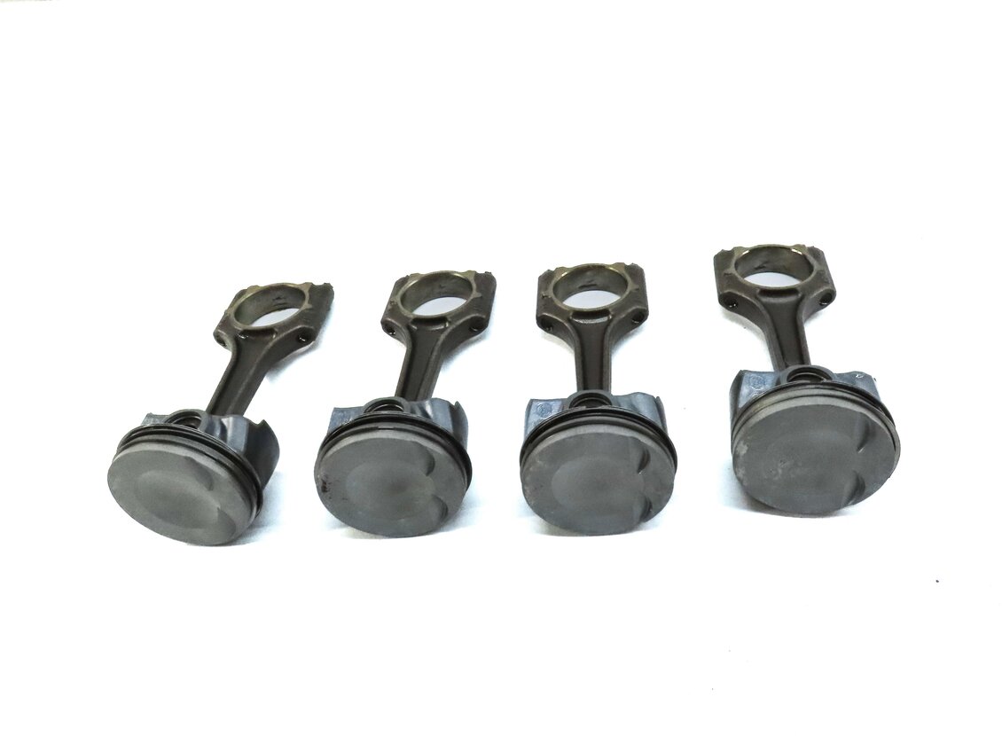 Thumbnail 2: 15-18 AUDI A3 A6 TT (8V C7 4G 8S) 2.0L TURBO ENGINE PISTON & CONNECTING ROD SET4