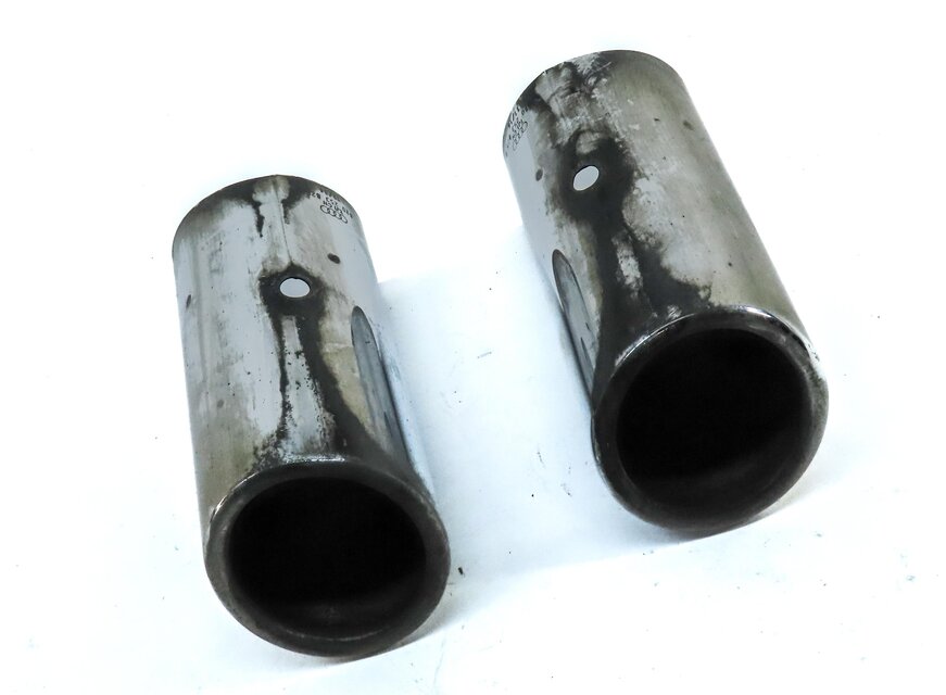 Thumbnail 3: 2015 AUDI A3 8V 2.0L TURBO CNTC ENGINE REAR LEFT & RIGHT EXHAUST MUFFLER TIP SET
