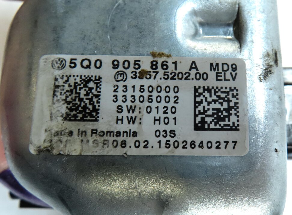 Thumbnail 7: 2015 AUDI A3 (8V) SPEEDOMETER COLUMN LOCK BODY ENGINE CONTROL MODULE & KEY SET 8