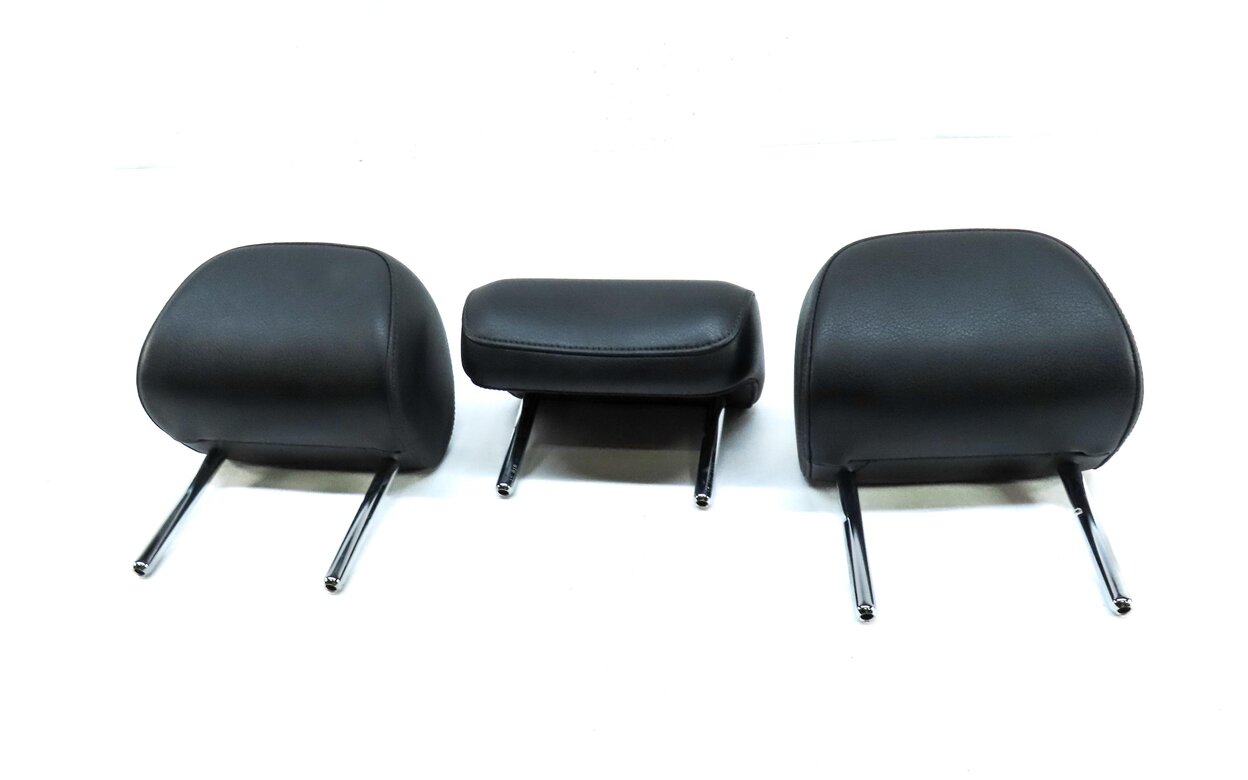 Thumbnail 2: 2015-2020 AUDI A3 (8V) REAR SEAT LEFT CENTER RIGHT HEADREST SET-3 (BLACK)