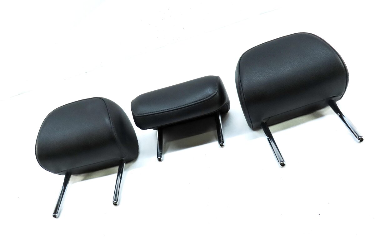 Thumbnail 3: 2015-2020 AUDI A3 (8V) REAR SEAT LEFT CENTER RIGHT HEADREST SET-3 (BLACK)