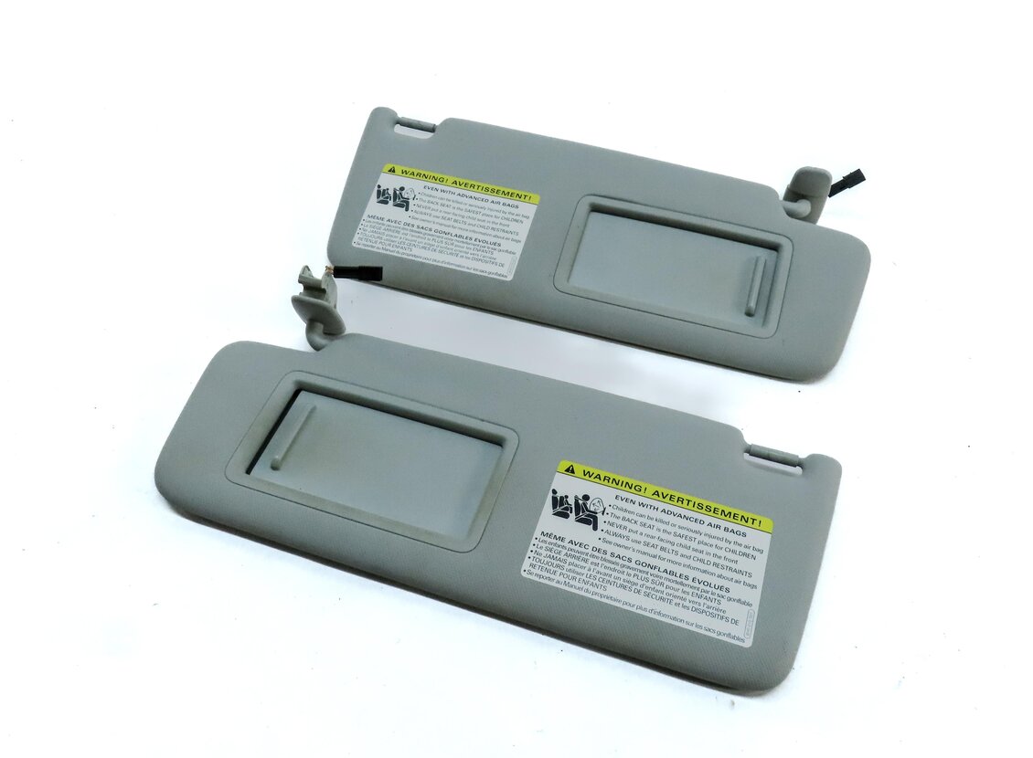 Thumbnail 1: 2015-2018 AUDI A3 S3 RS3 (8V) FRONT LEFT & RIGHT SUN VISOR SUNVISOR SET (GRAY)