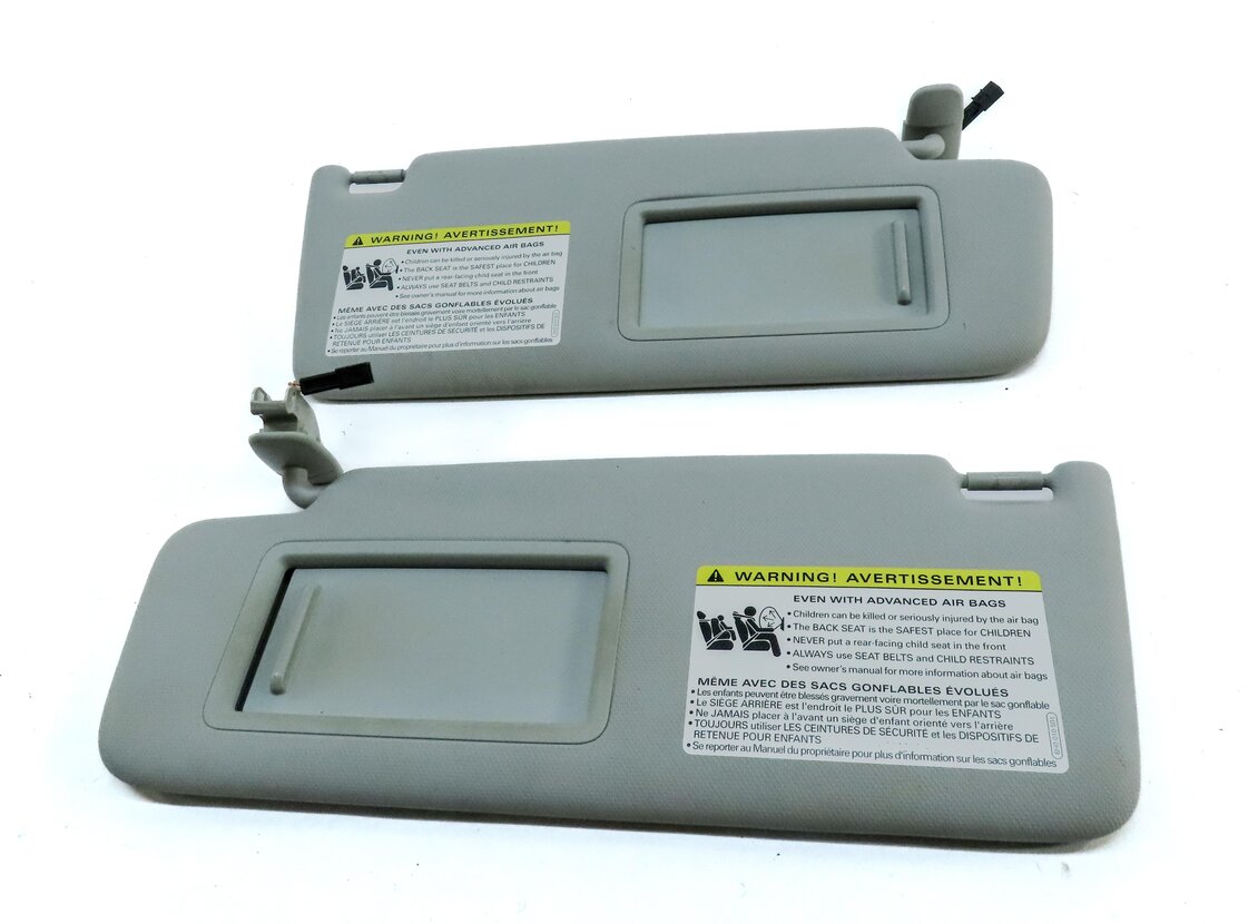 Thumbnail 2: 2015-2018 AUDI A3 S3 RS3 (8V) FRONT LEFT & RIGHT SUN VISOR SUNVISOR SET (GRAY)