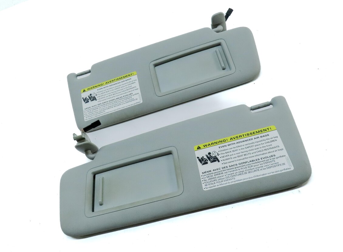 Thumbnail 3: 2015-2018 AUDI A3 S3 RS3 (8V) FRONT LEFT & RIGHT SUN VISOR SUNVISOR SET (GRAY)
