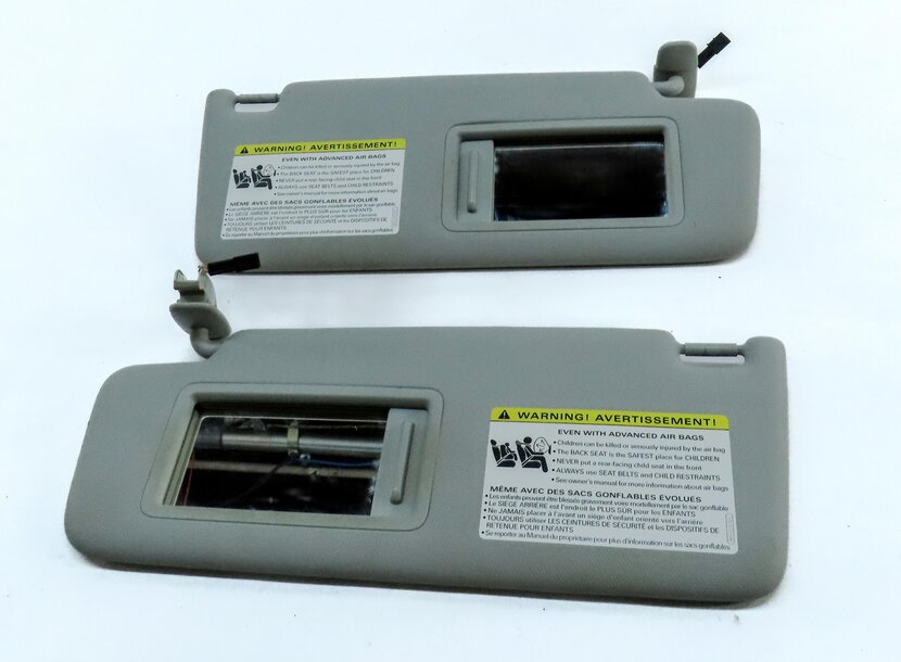 Thumbnail 4: 2015-2018 AUDI A3 S3 RS3 (8V) FRONT LEFT & RIGHT SUN VISOR SUNVISOR SET (GRAY)