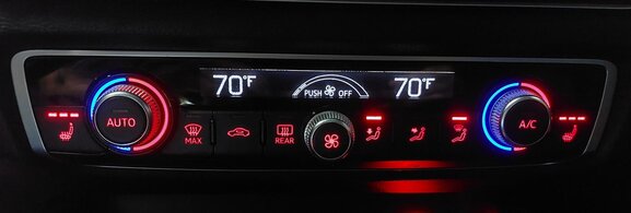 Thumbnail 2: 2015-2018 AUDI A3 S3 (8V) FRONT DUAL ZONE HEATER A/C TEMPERATURE CONTROL PANEL