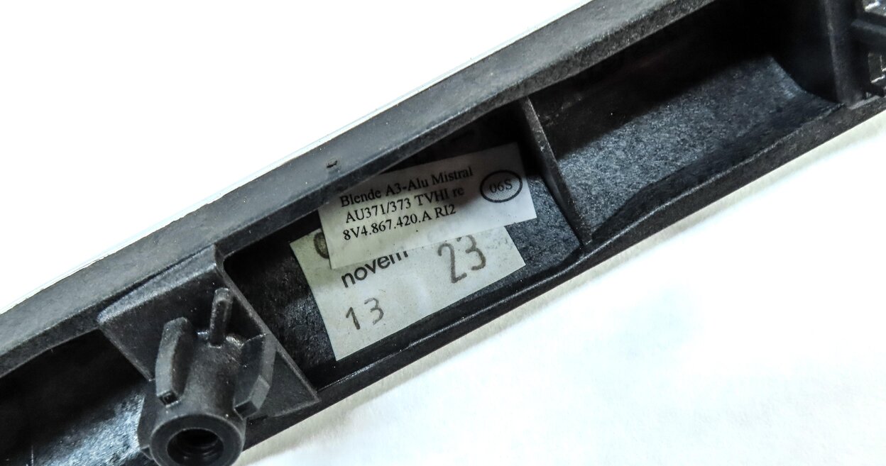 Thumbnail 5: 2015 AUDI A3 (8V) FRONT REAR DOOR DASH CONSOLE ALUMINUM MISTRAL 5TD TRIM SET 7