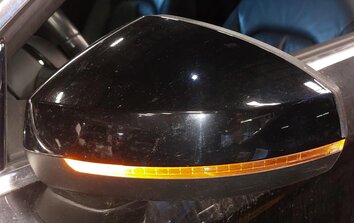 Thumbnail 2: 2015-2018 AUDI A3 S3 (8V) LEFT DRIVER - MANUAL FOLD HEATED DOOR MIRROR (BLACK)