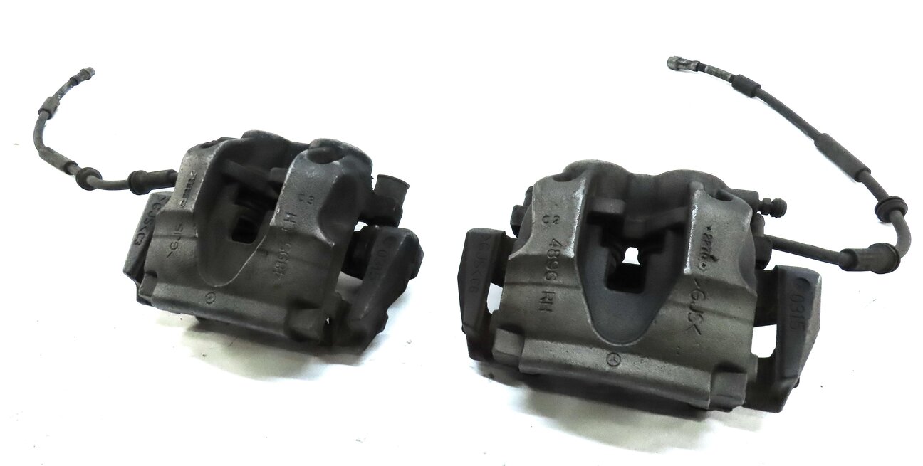 Thumbnail 1: 2012-2019 MERCEDES GL350 GL450 GLS350 ML350 (W166 X166) FRONT BRAKE CALIPER SET2