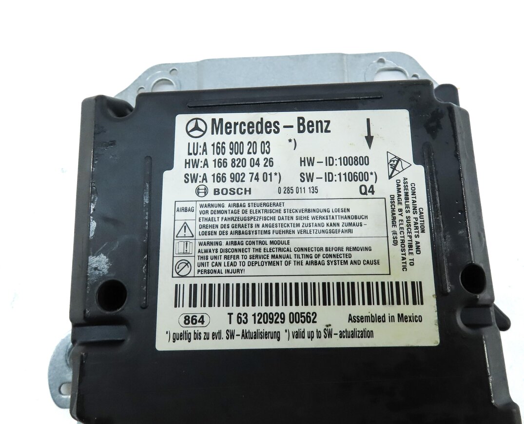 Thumbnail 4: 12-15 MERCEDES G63 GL ML CLASS (W166 X166 X463) SRS SAFETY BAG CONTROL MODULE