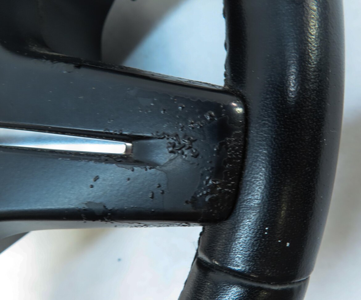 Thumbnail 7: 12-16 ML GL (W166 X166) 4 SPOKE BLACK LEATHER STEERING WHEEL w/ SWITCHES PADDLES