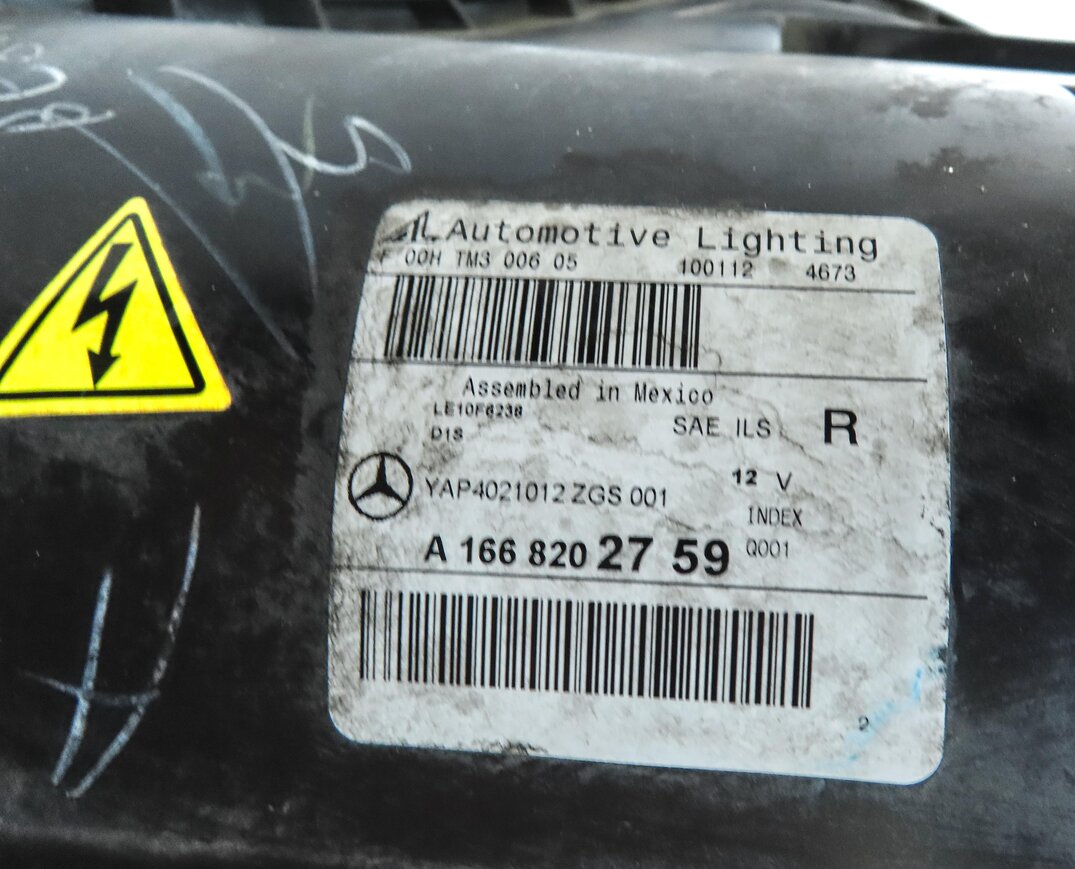 Thumbnail 8: 2012-2015 MERCEDES ML250 ML350 ML400 ML550 ML63 (W166) RIGHT XENON HID HEADLIGHT