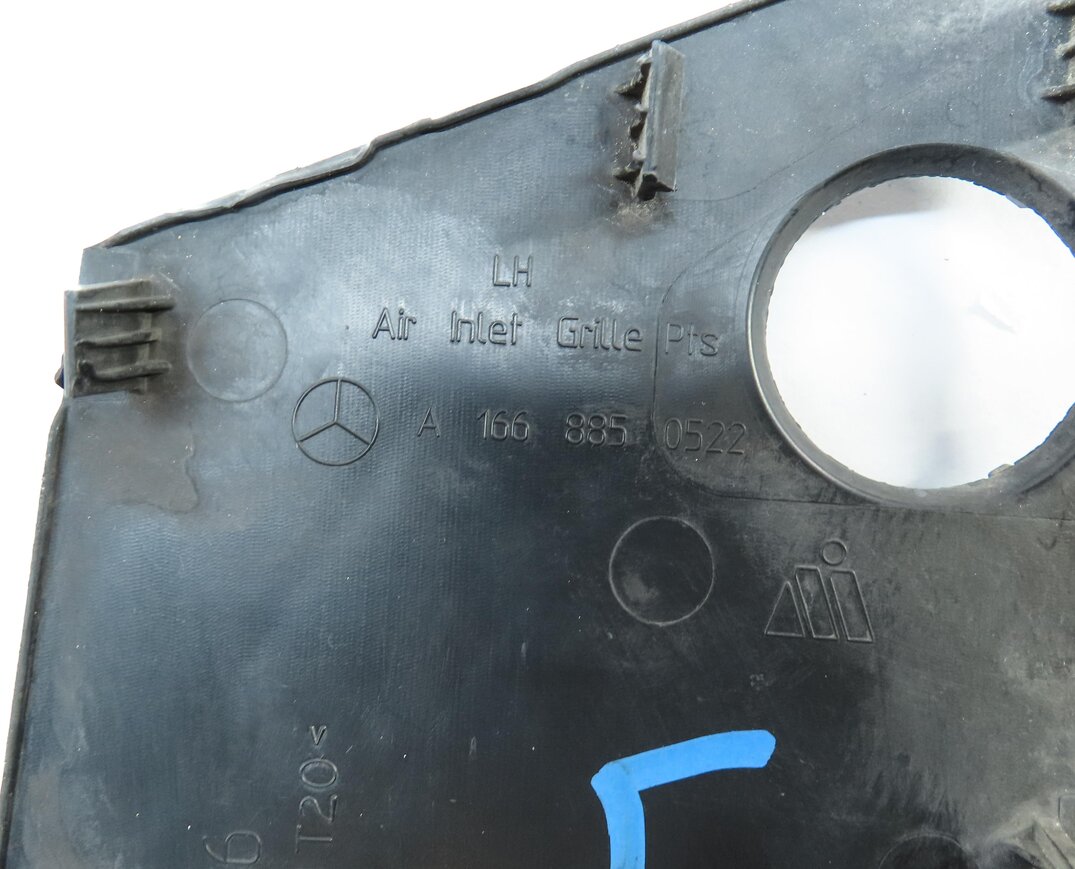Thumbnail 6: 2013 MERCEDES ML350 (W166) FRONT LEFT DRIVER GRILLE END COVER TRIM 1668850522