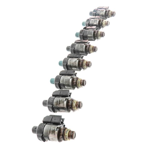Thumbnail 2: 04-18 MERCEDES C CL E GL G ML S SLK 722.9 TRANSMISSION VALVE BODY SOLENOID SET-8