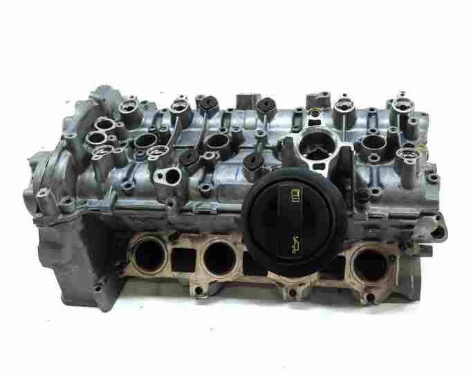 Thumbnail 2: 13-14 AUDI A8 S8 (D4 4H) 4.0L TURBO CEUA ENGINE LEFT CYLINDER HEAD & VALVE COVER