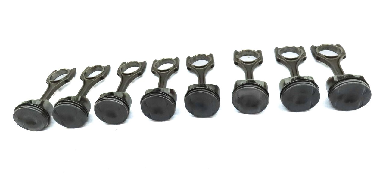 Thumbnail 2: 2013-2018 AUDI A8 S6 S7 (C7 D4) 4.0L V8 ENGINE PISTON & CONNECTING ROD SET 8