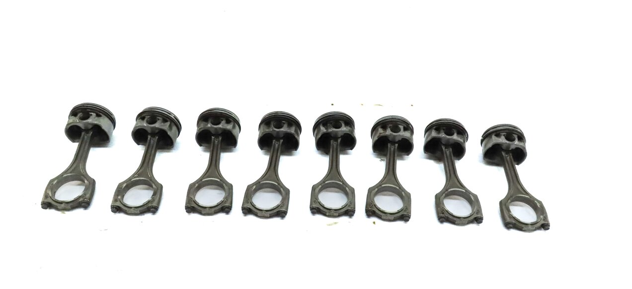 Thumbnail 4: 2013-2018 AUDI A8 S6 S7 (C7 D4) 4.0L V8 ENGINE PISTON & CONNECTING ROD SET 8
